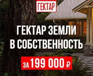 Гектар в собственность от 199 000 рублей